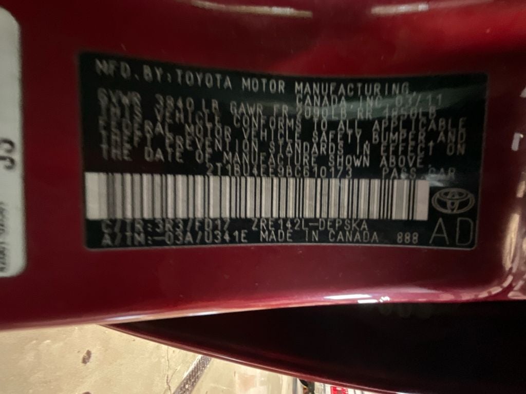 2011 Toyota Corolla S
