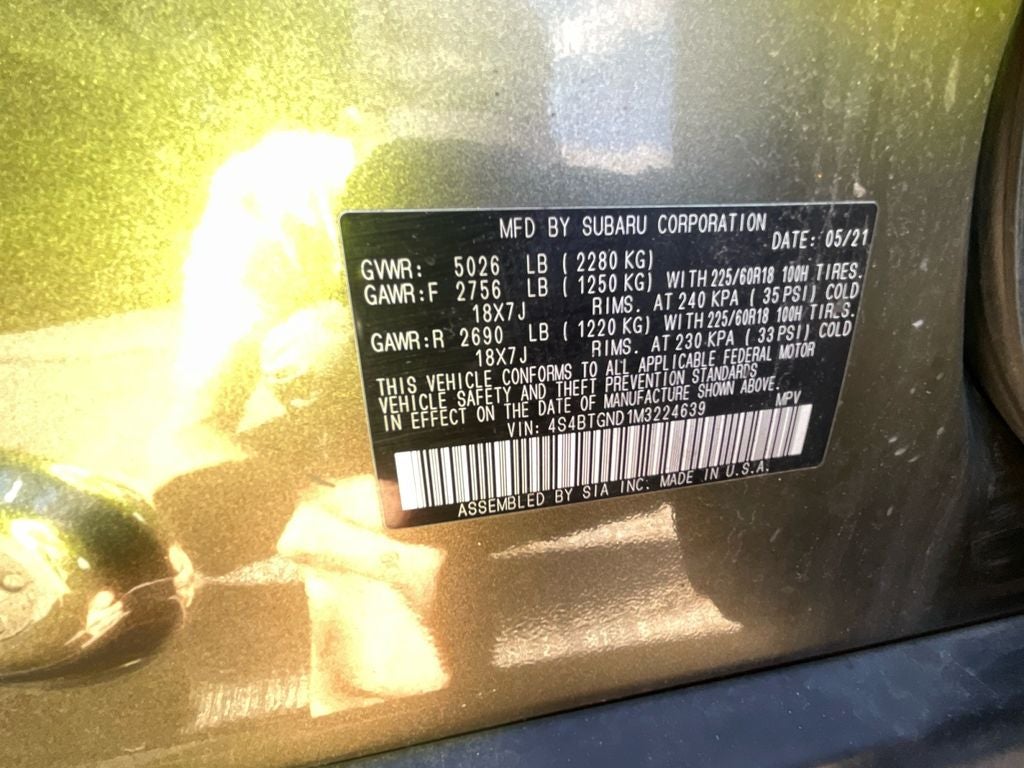2021 Subaru Outback Limited XT