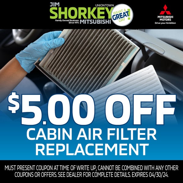 $5 OFF Cabin Air Filter Replacemnet
