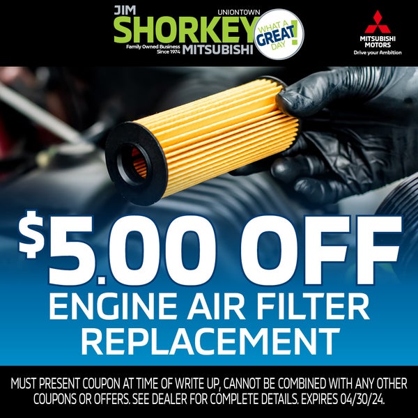 $5 OFF Engine Air Filter Replacement